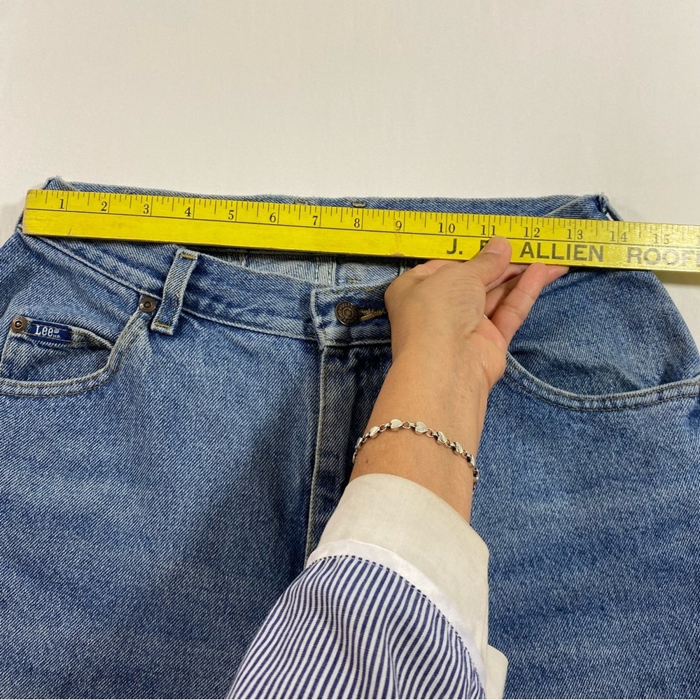 Lee Jeans Women’s 29 High Waisted Mom jeans Dark blue jeans - Picture 7 of 8